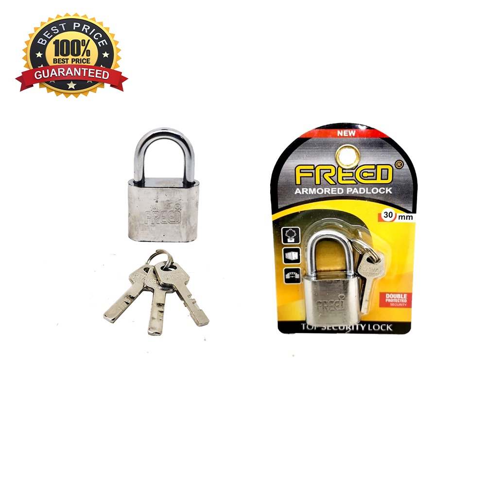 Gembok Nekel Pendek FREED 30 40 50 60 mm Rumah Industri Padlock