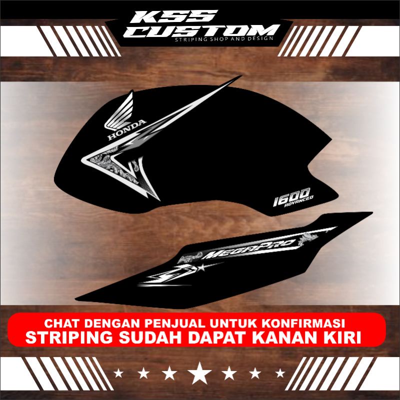 STRIPING MEGAPRO PRIMUS - STRIPING MP CUSTOM VARIASI - striping mp primus