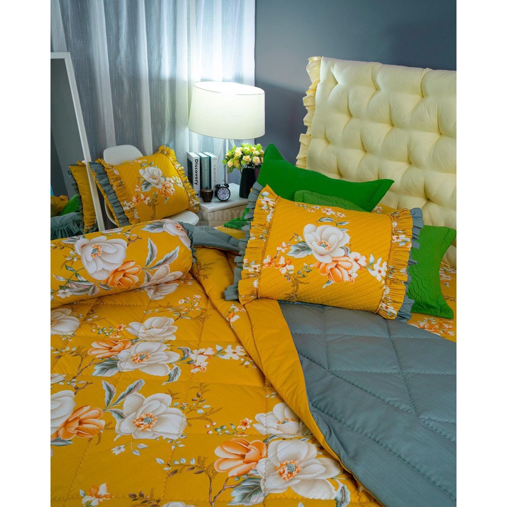 SORAYA BEDSHEET - Bedcover Only (Selimut bedcover  Saja)  Soraya/Unoku/Flete Ukuran jumbo | Motif da
