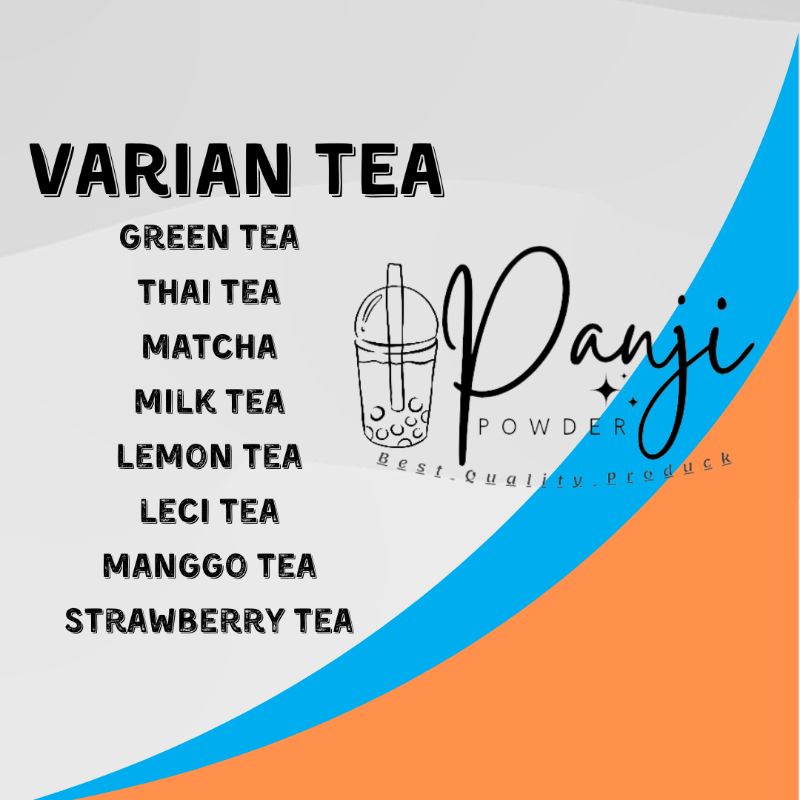 SERBUK MINUMAN ANEKA RASA TEA 250gr BUBUK MINUMAN RASA BUBUK MINUMAN ANEKA RASA BUBUK MINUMAN PREMIUM SERBUK MINUMAN KEKINIAN POWDER MINUMAN BUBUK MINUMAN BOBA GREEN TEA THAI TEA MATCHA MILK TEA LEMON TEA LECHY TEA MANGGO TEA STRAWBERRY TEA