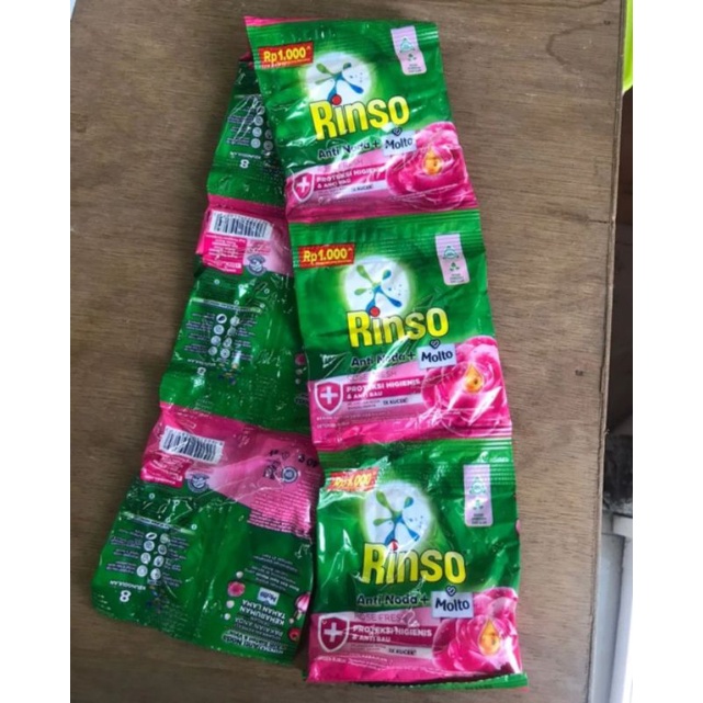 1 RENCENG RINSO MOLTO BUBUK 40GR -ISI 6 SACHET