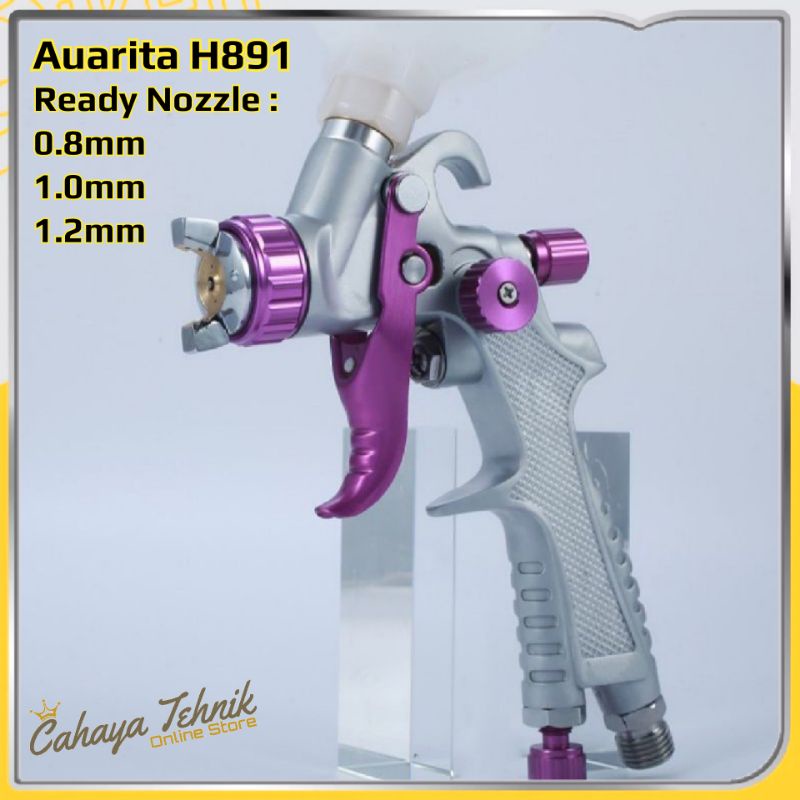 RB Spray Gun Auarita H891 HVLP 0.8/1.0/1.2mm Cup 250ml