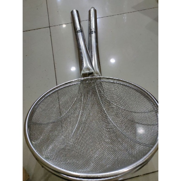 saringan minyak stainless/saringan jumbo/serokan besar 32