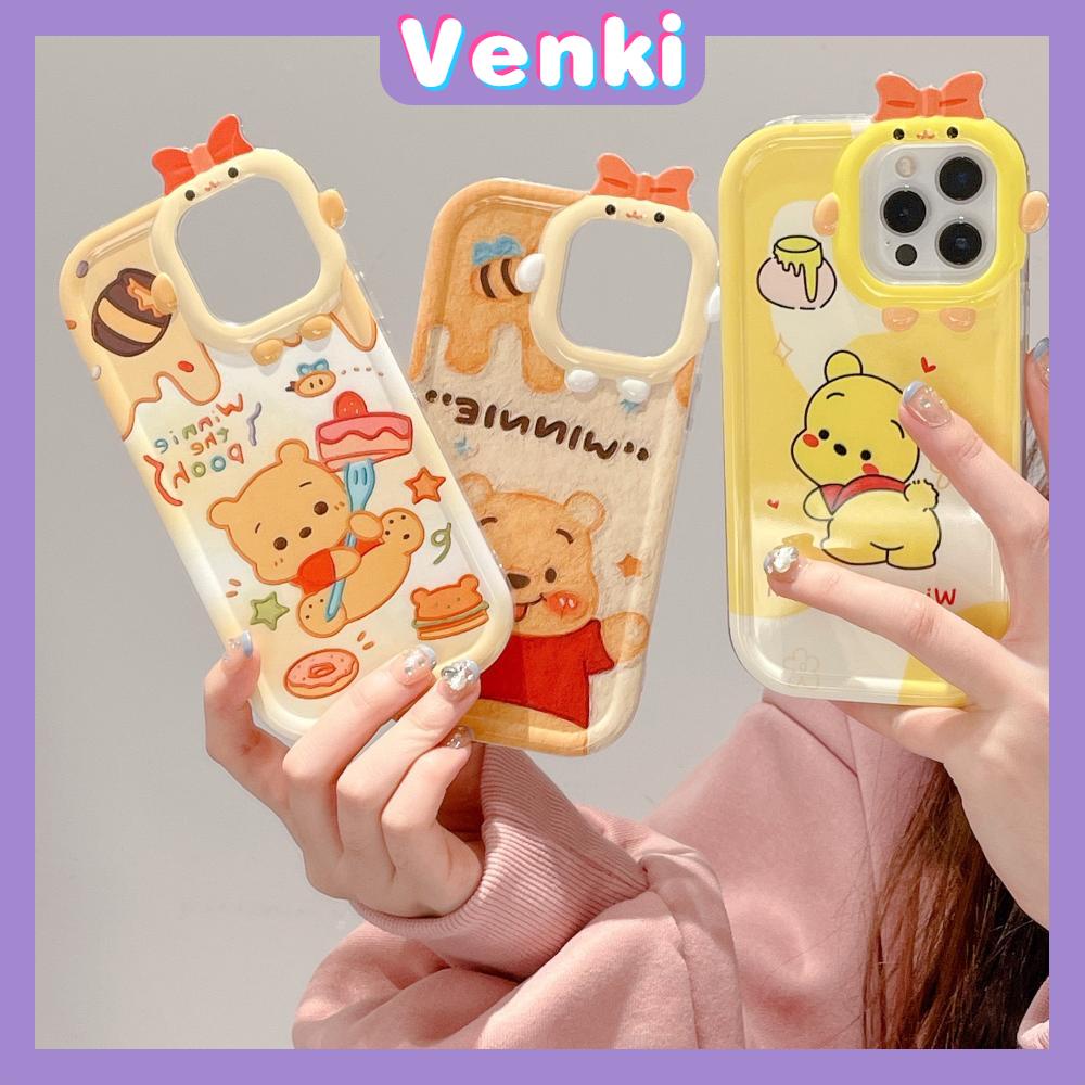 iPhone Case Silicone Soft Little Monster Case Glossy Cute Cartoon Bear Airbag Shockproof Protection Camera Compatible For iPhone 14 Pro Max 13 12 11 Pro 7 8 Plus XR