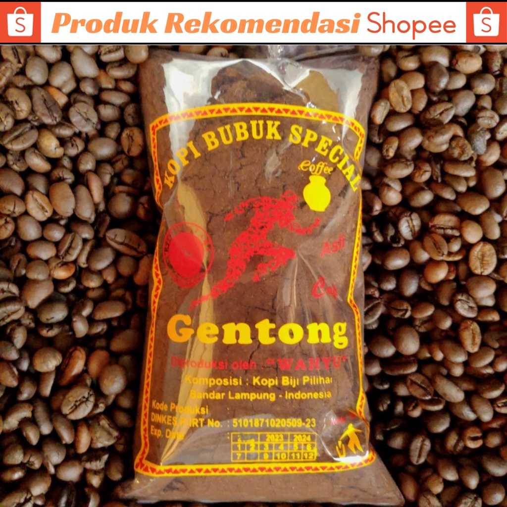 Kopi Robusta Bubuk Paling Enak Asli Lampung Cap Jempol, Cap Bola Dunia, Cap Gentong, Cap Klangenen Pringsewu, Cap Kuda Metro