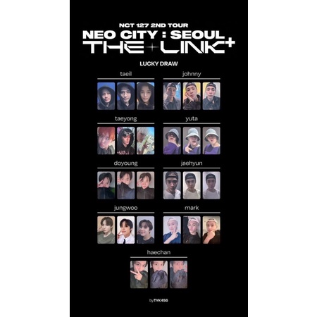 OFFICIAL NCT 127 LD PHOTOCARD THE LINK+ ( JAEHYUN, HAECHAN & DOYOUNG )