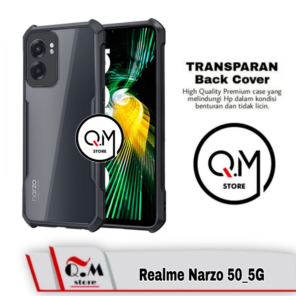 Case Realme Narzo 50 5G Shockproof Transparent Armor Casing Pelindung Back Cover