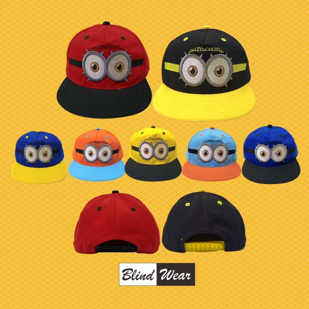 Topi Anak Minion Laki Perempuan Aksesoris Topi Anak Cowok Cewek Premium