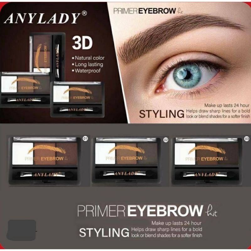 PRIMER EYEBROW ANYLADY 3D EYEBROW POWDER - Anylady eyebrow 3d