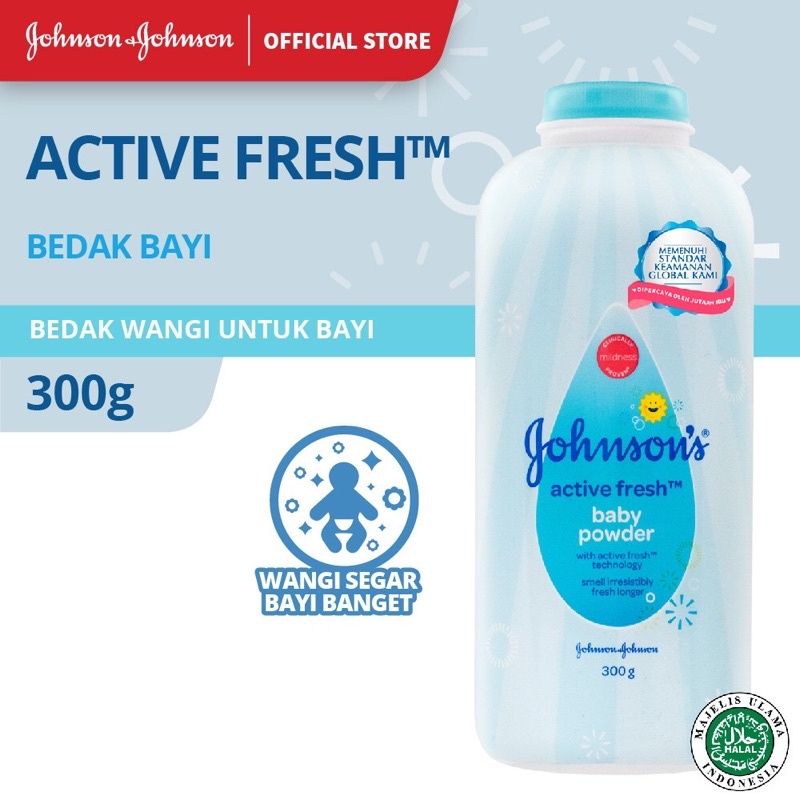 Johnson's Baby Powder Active Fresh 100gram