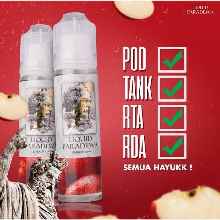 LIQUID 60ML APPLE ZEUS PARADEWA RASA APEL