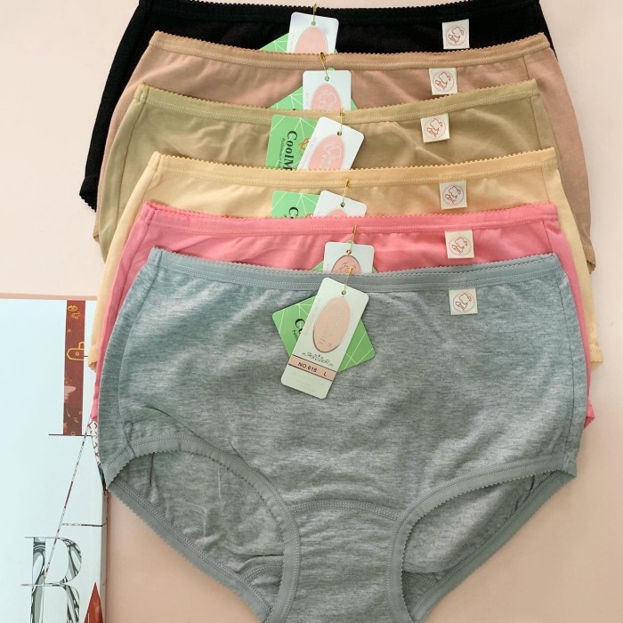 Celana Dalam Wanita/ Cd Yadaili 618/ Xxl Cd Katun/ 6Pc