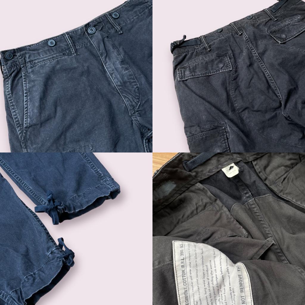 RJ6 RRL SURPLUS POPLIN CARGO PANTS / CELANA PANJANG PRIA By POLO RALPH LAUREN