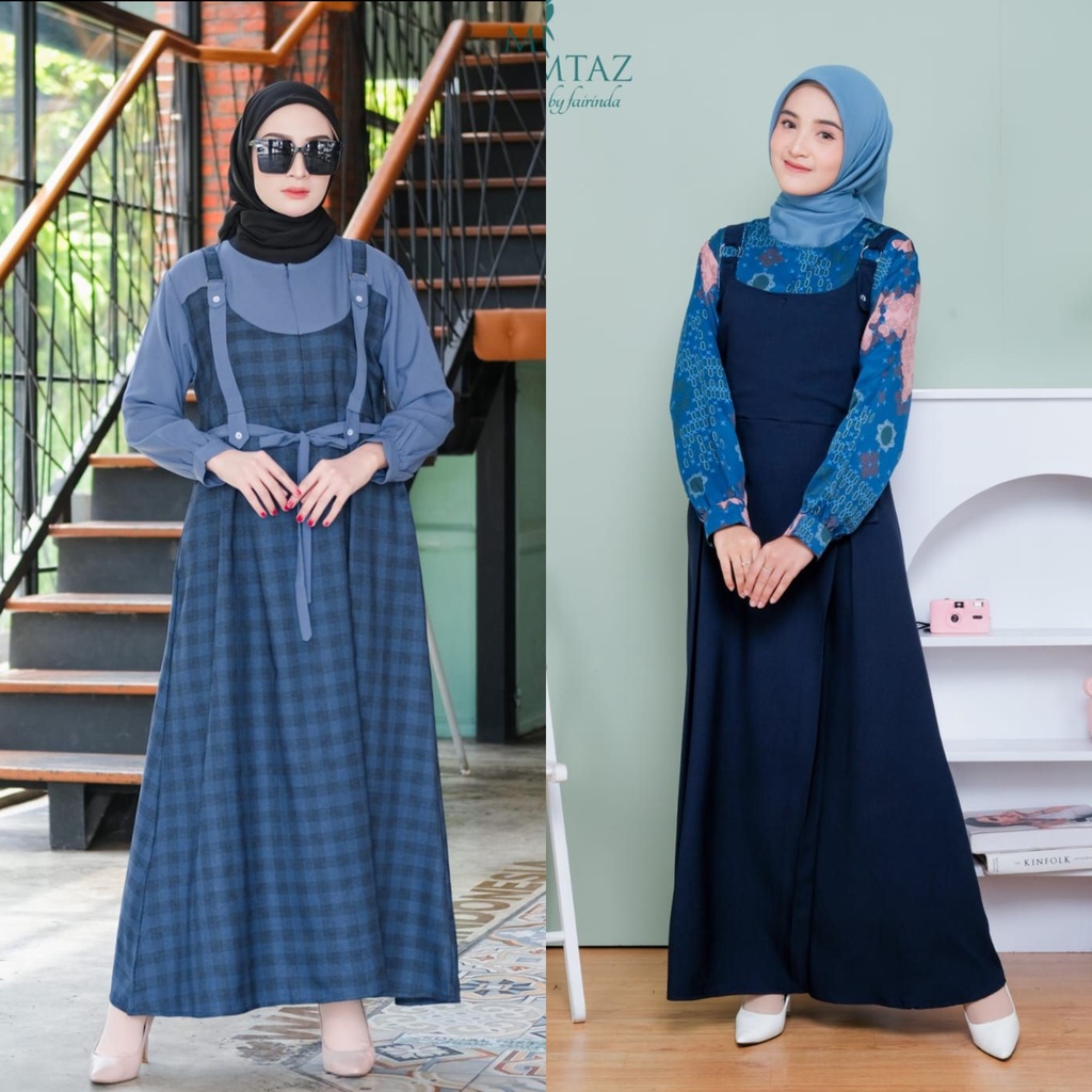 Dress MICHELLE MILEA Ori Mumtaz outer look design ITYCREPE mix katun KOTAK square michel dress shabby pastel DIY vintage