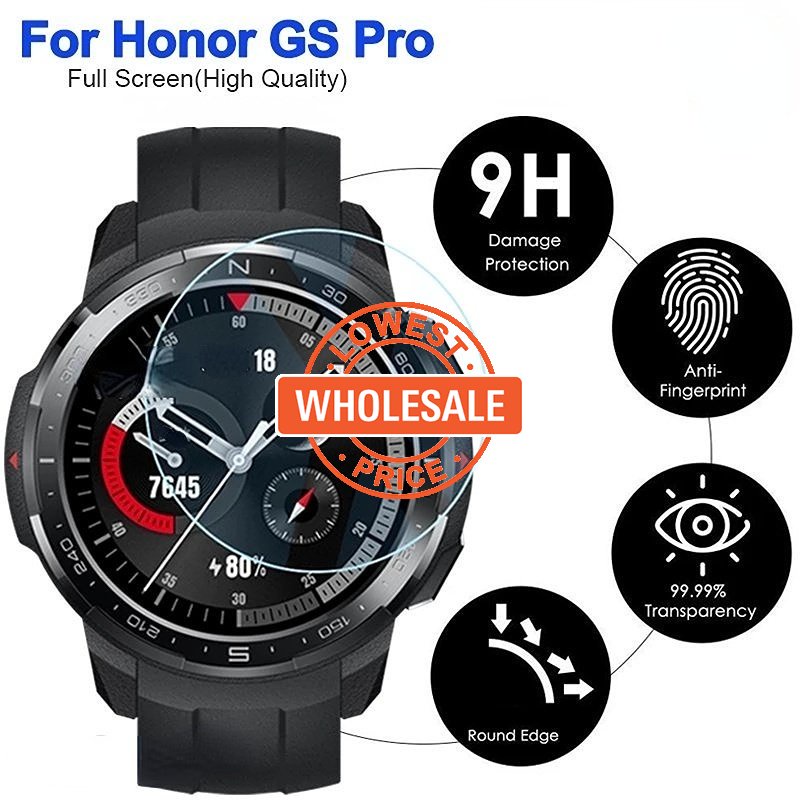 Pelindung Layar Tempered Glass HD Anti Air / Gores Untuk Smartwatch Honor GS Pro