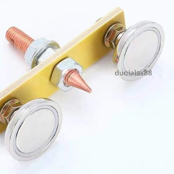 Klem Tang Las Magnet Double utk Kabel Masa Mesin Travo Las Listrik - Tanpa Skun