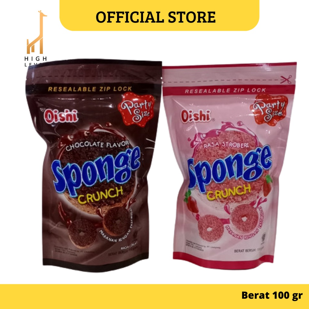 

OISHI SPONGE CRUNCH 100GR - Chocolate Flavor Strawberry Flavor