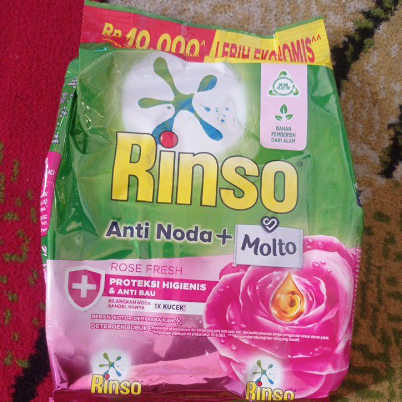 Rinso Molto Deterjen Bubuk Rose Fresh 400g