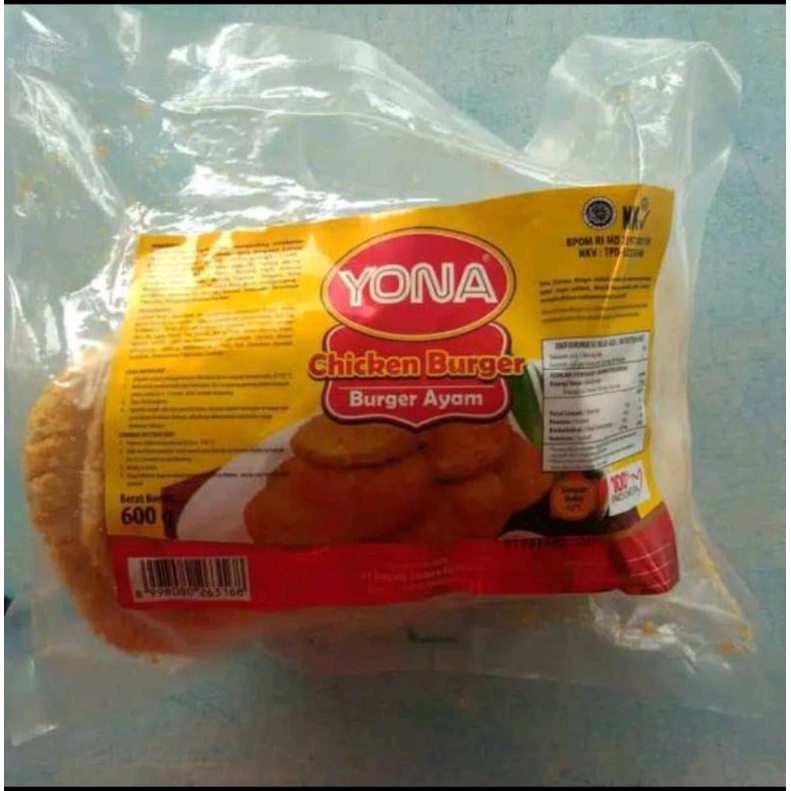 

yona Chiken burger 10s 600gr