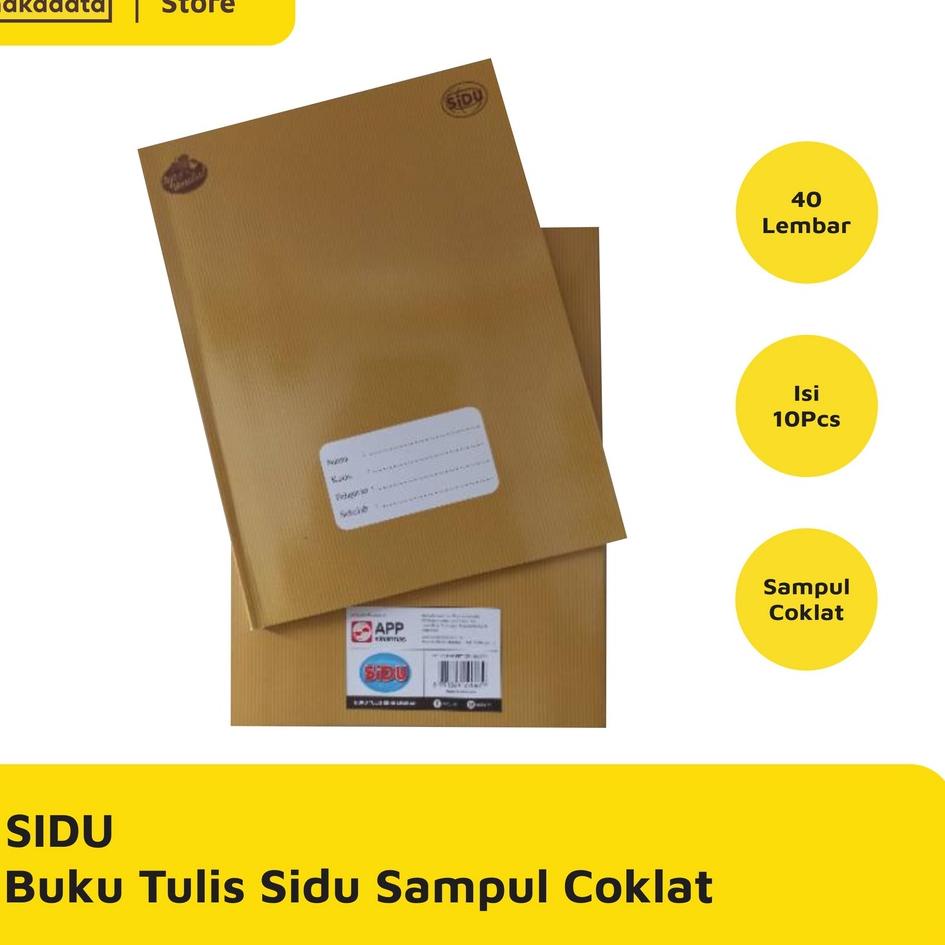 

SIAP KIRIM BUKU TULIS SIDU 40 LEMBAR SAMPUL COKLAT 10 PCS / PACK MURAH ✩ 874