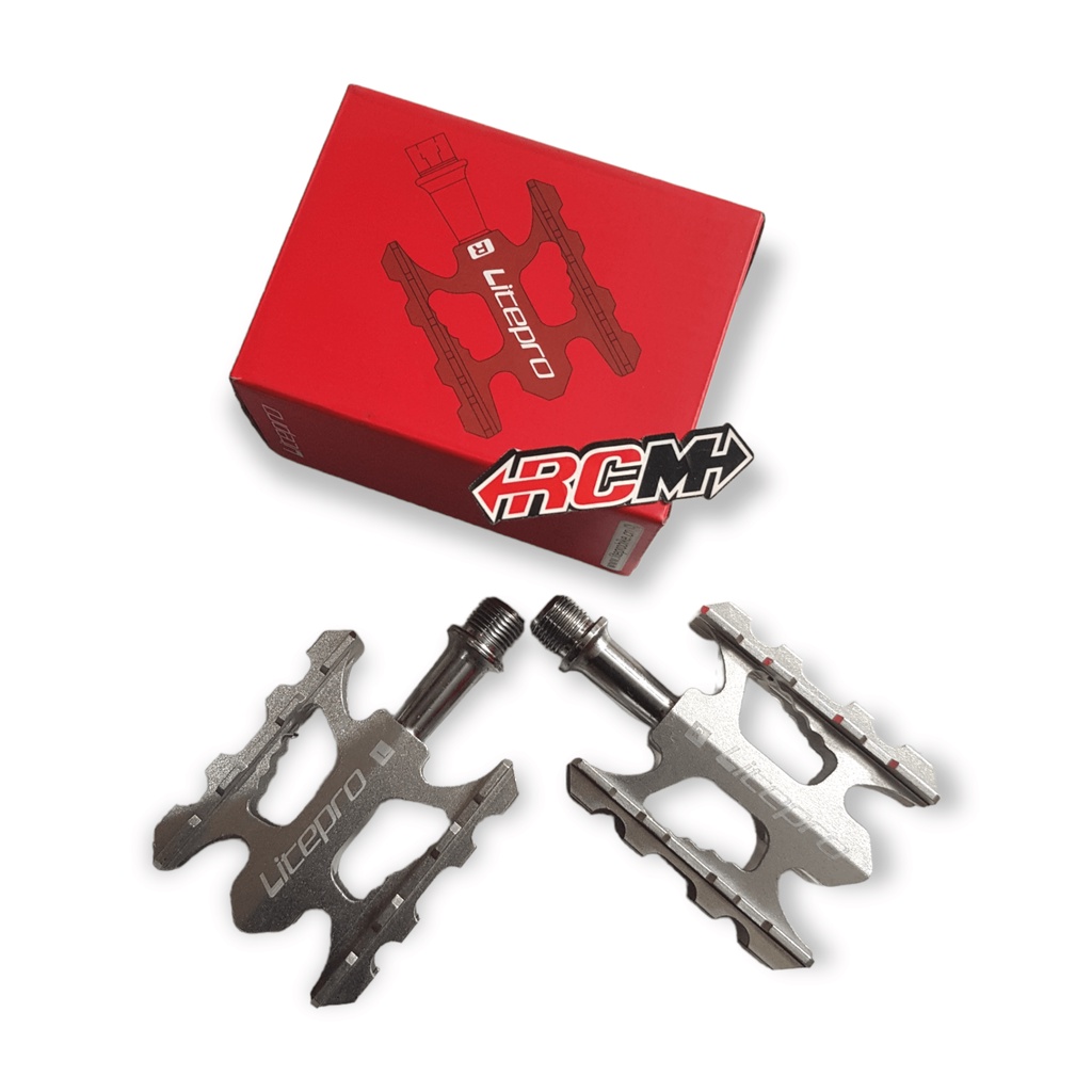 PEDAL K3 SEPEDA LIPAT UNIVERSAL DIAMATER 14MM 14 MM BIKE BEARING ULTALIGHT CNC ALUMUNIUM ALMUNIUM CNC ALLOY SUPER RINGAN MERAH SILVER HITAM GOLD ORI ORIGINAL LITEPRO LITE PRO ASLI