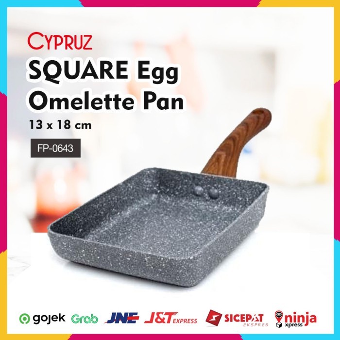 CYPRUZ Square Egg Omelette Pan FP-0643 - Tamagoyaki Dadar Jepang