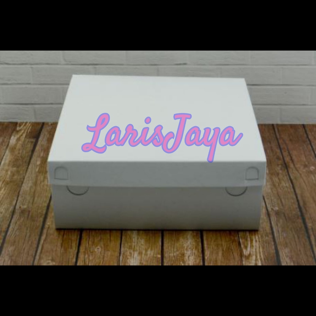 

DISKON NIH!!! ( Kardus ) Dus Snack/Dus Nasi Polos Warna Putih Uk. 20 x 20 x 9 COTID ( ECER/PER PCS )