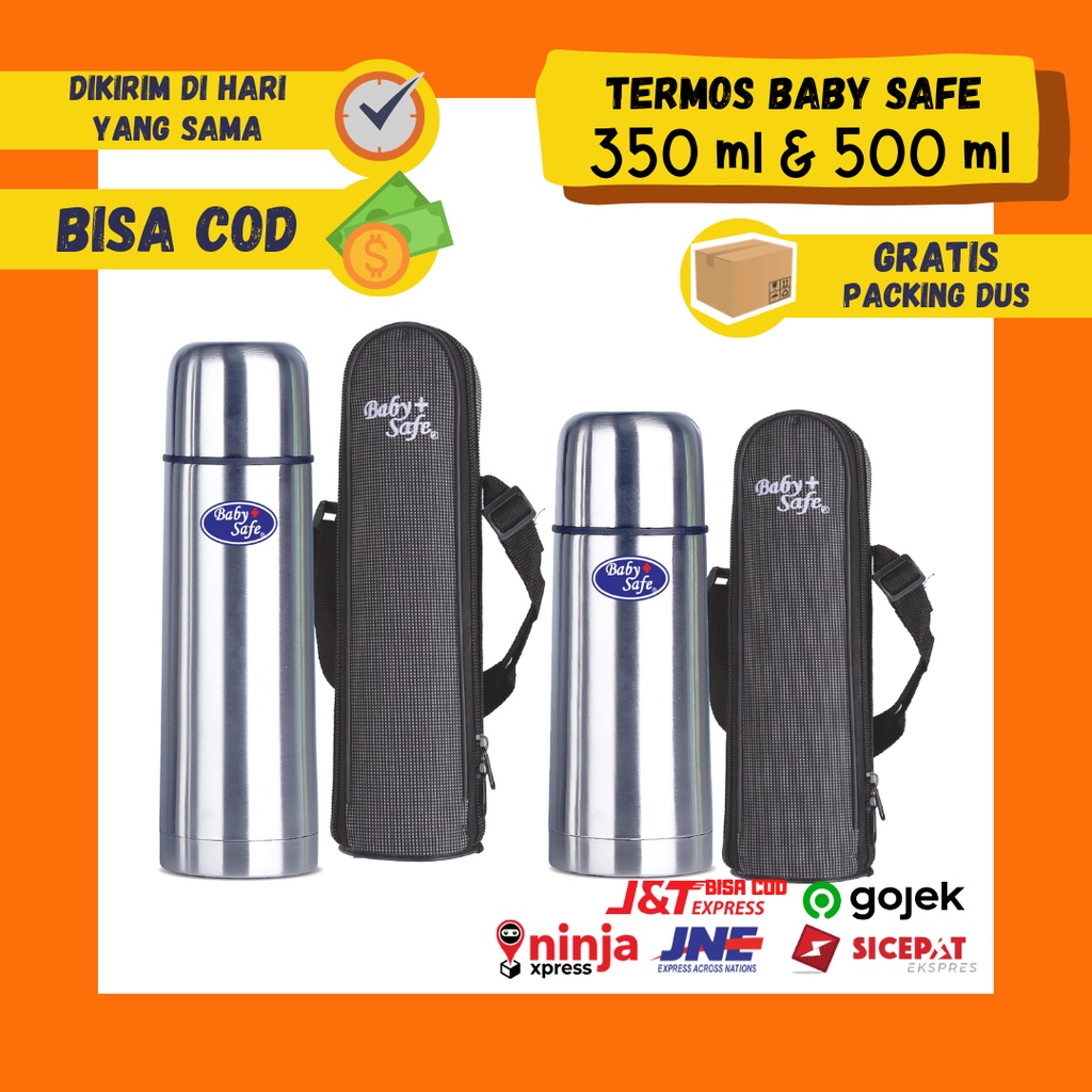 Termos Baby Safe Air Panas Air Dingin Hot Cold 350ml 500ml 350 500 ml Susu Formula Stainless Steel Vacuum Flask