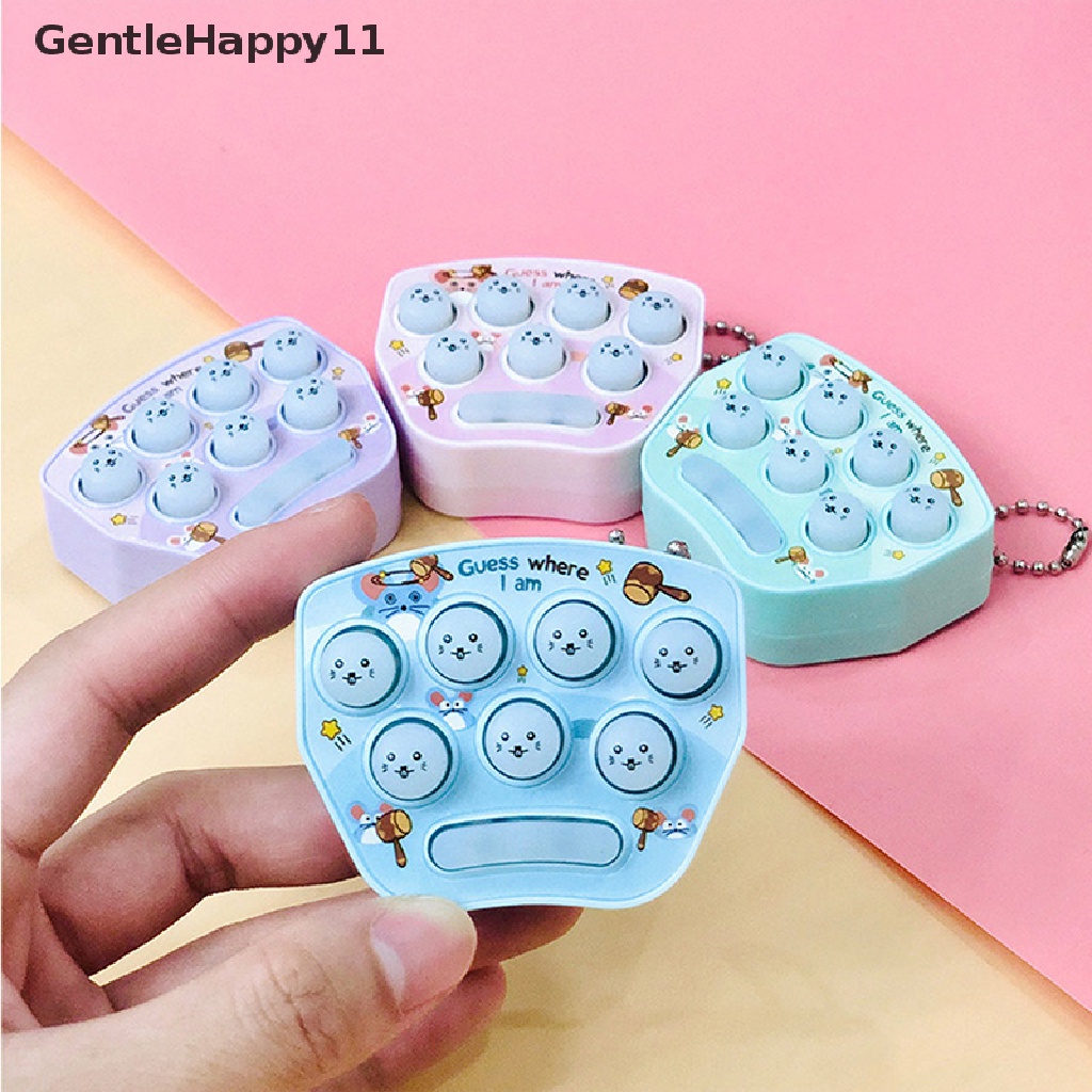 Gentlehappy Mini Console Game Machine Mainan Gantungan Kunci Hamster Mini Genggam Portable Anak id