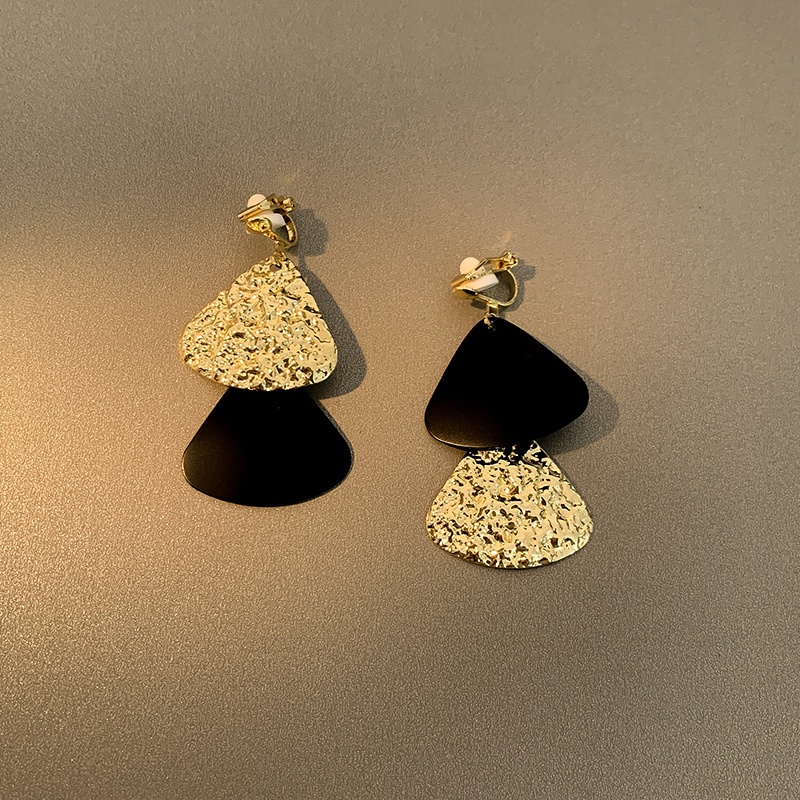 Anting Klip Telinga Tanpa Tindik Gaya Korea Retro Untuk Wanita