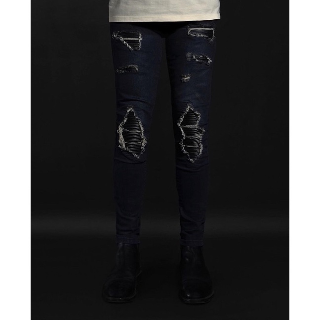 RUCAS Caviar Leather V2 - Dark Navy Jeans - 33