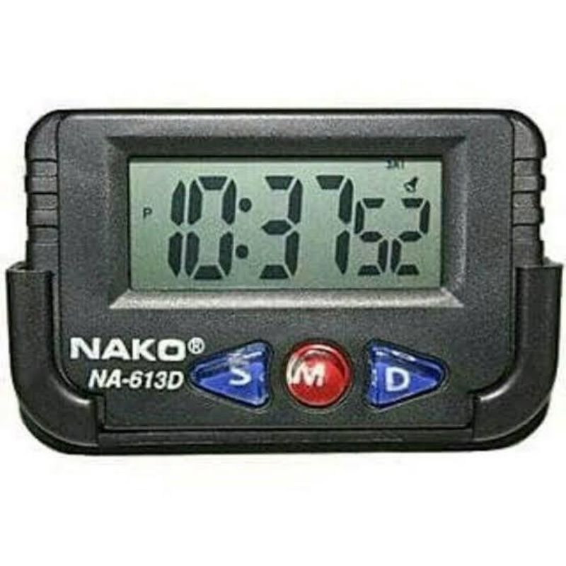 Jam Digital NAKO NA-613D Bisa ditempel di Mobil Meja atau di mana saja