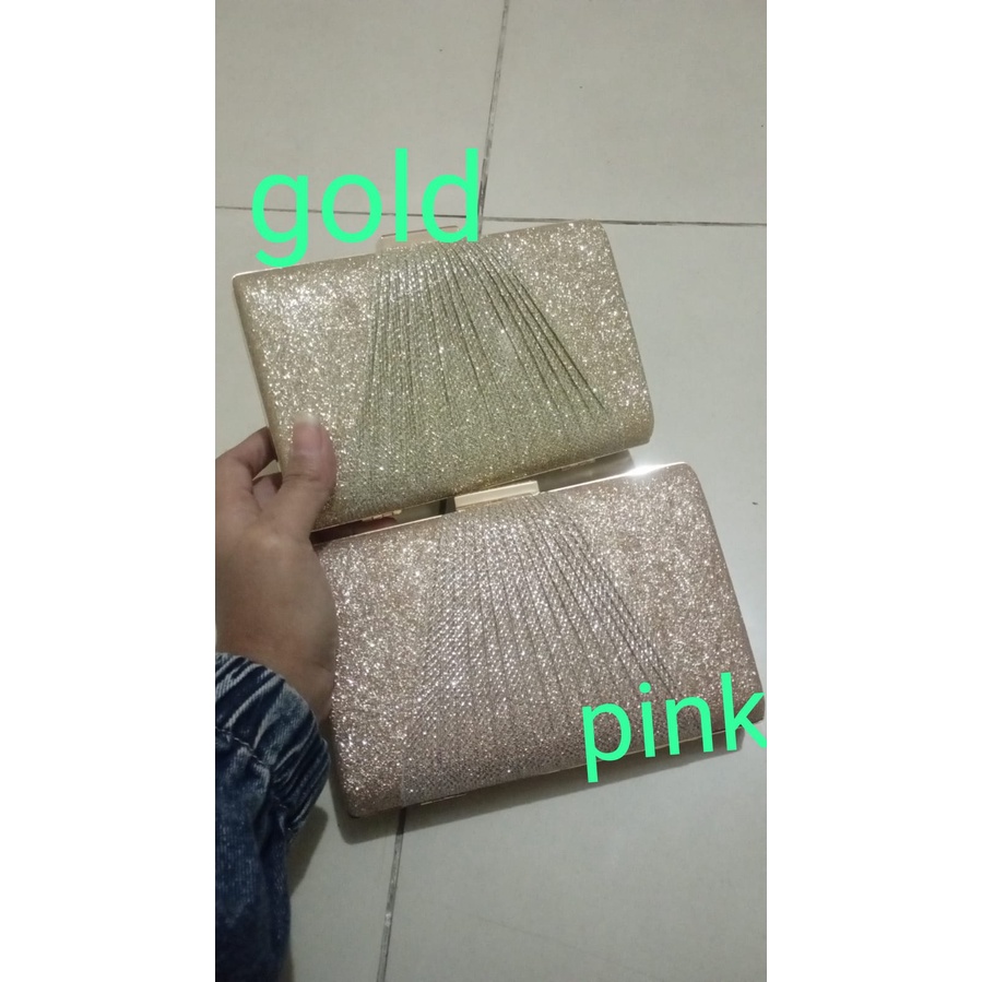 JK 981 1KG MUAT 3PCS TAS PESTA CLUTCH WANITA IMPORT MEWAH ELEGAN KONDANGAN FORMAL STYLE SLINGBAG Y22005 P9023