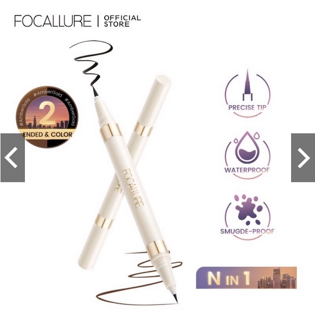 Focallure Ultra-Skinny Liquid Eyeliner 2 in 1