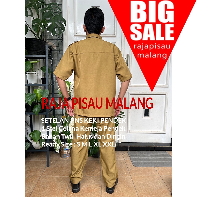 Baju Seragam PNS / Pemda / Khaki / Keki Setelan Murah Bandung (bisa COD)