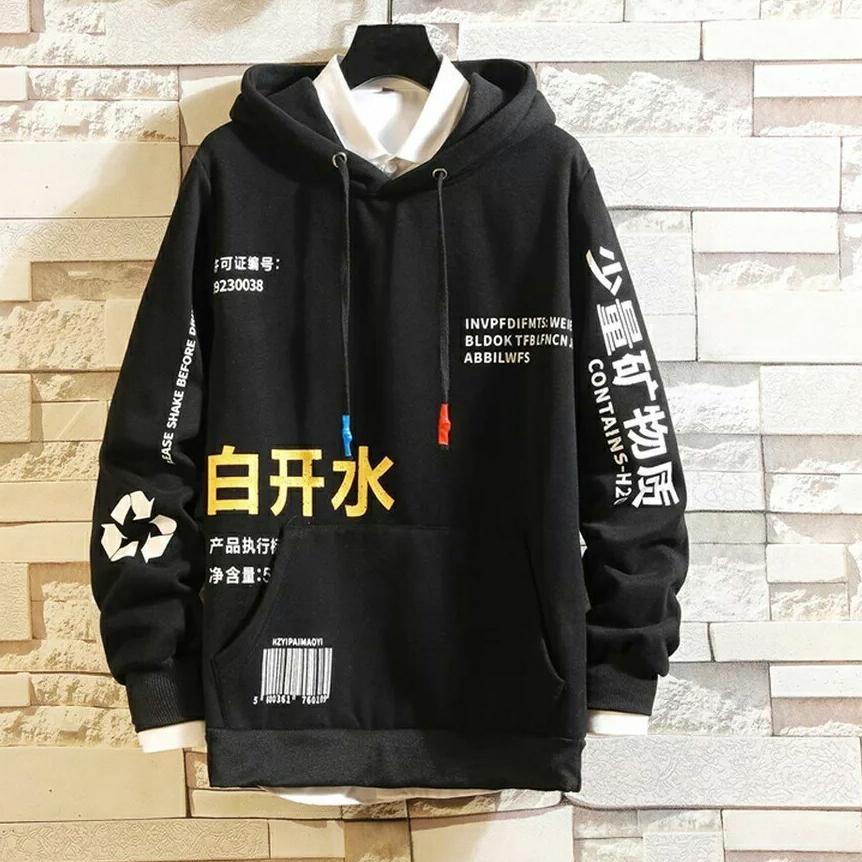 Booming Jaket Pria Terbaru Model Jepang / Hoodie Pria AV Distro Hitam / Sweater Pria Esoboy Keren 20