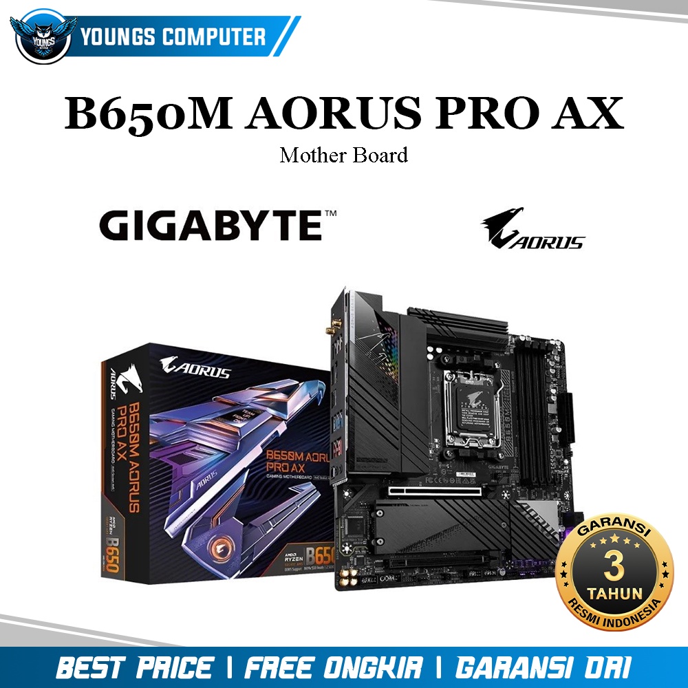 GIGABYTE B650M AORUS PRO AX | Mother Board AMD DDR5 AM5 MATX