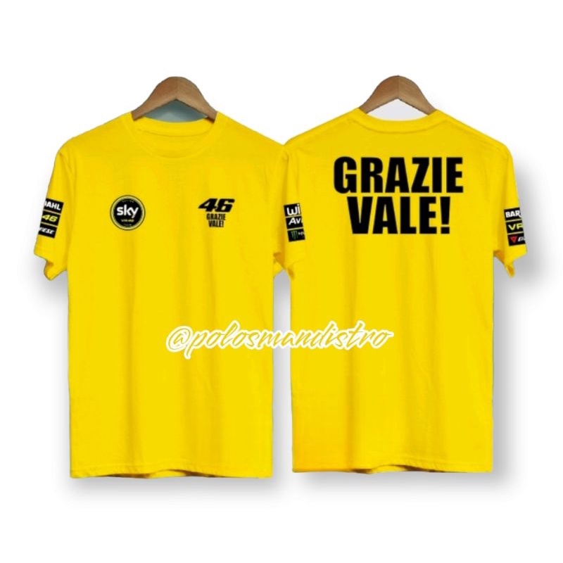 Kaos / Baju VALENTINO ROSSI LAST RACE GRAZIE VALE VR 46 EKSLUSIF SKY RACING TEAM