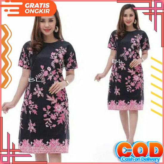 Baju Dress Wanita Natal Trandy Terbaru 2021 Model Kekinian Dress Lengan Panjang Dress Loluvie Style 