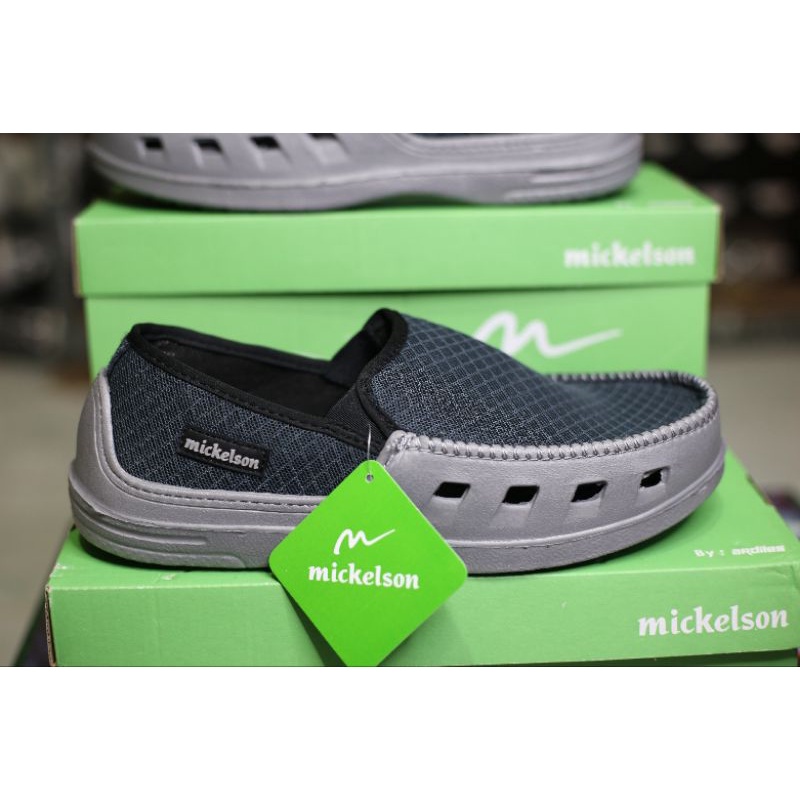 Sepatu slip on pria mickelson excel dan ename spesial