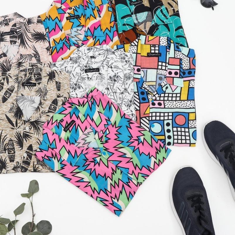 Kemeja Printing Pria - Kemeja Santai