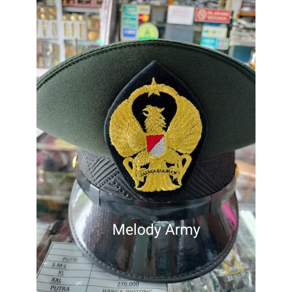 Topi PDU BINTARA Tni ad WOLL / Topi PDU TAMTAMA Tni ad WOLL / pet pdu bintara