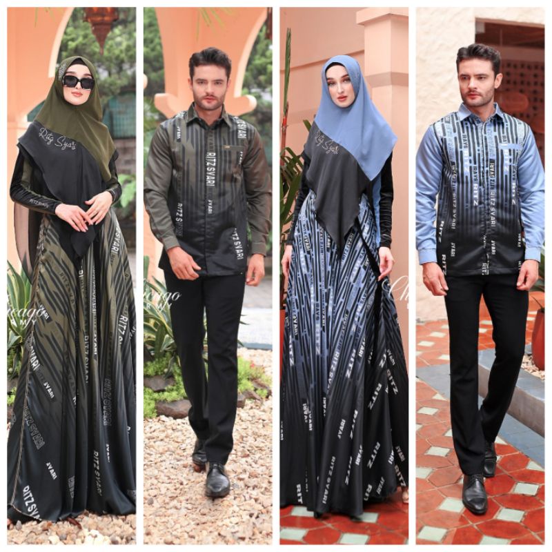 RITZ SYAR'I] GAMIS SET TERBARU / DRESS SET " CHICAGO - EGO " by RITZ SYAR'I