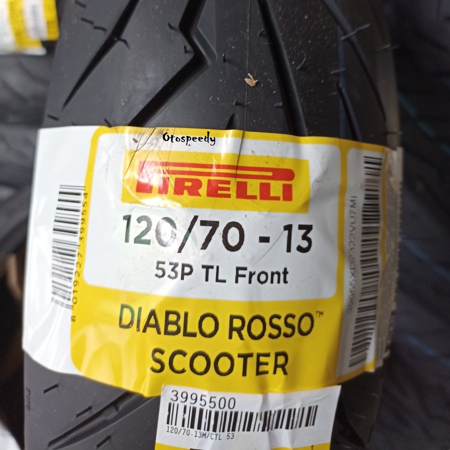 Ban pirelli depan nmax 120/70-13 diablo rosso scooter 120 / 70 -13 ban