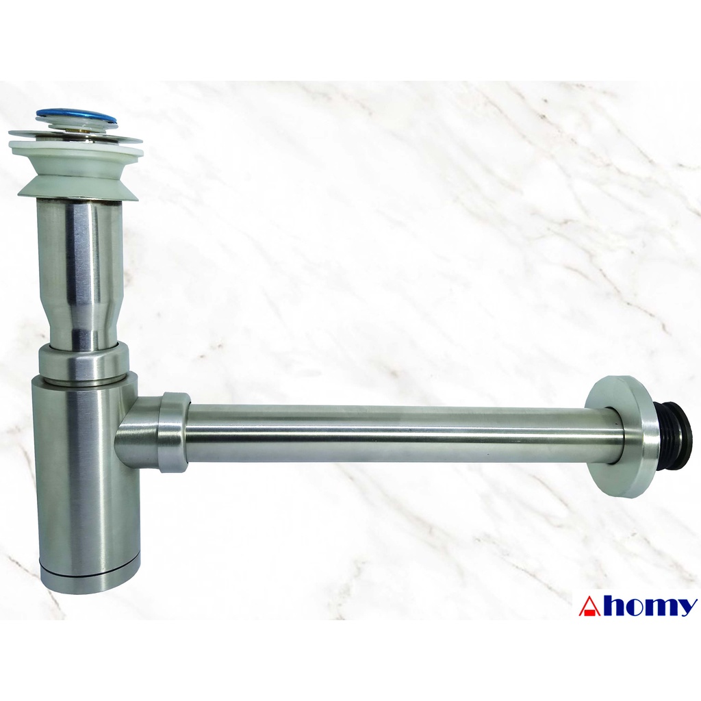 sifon wastafel lurus pop up stainless steel sifon