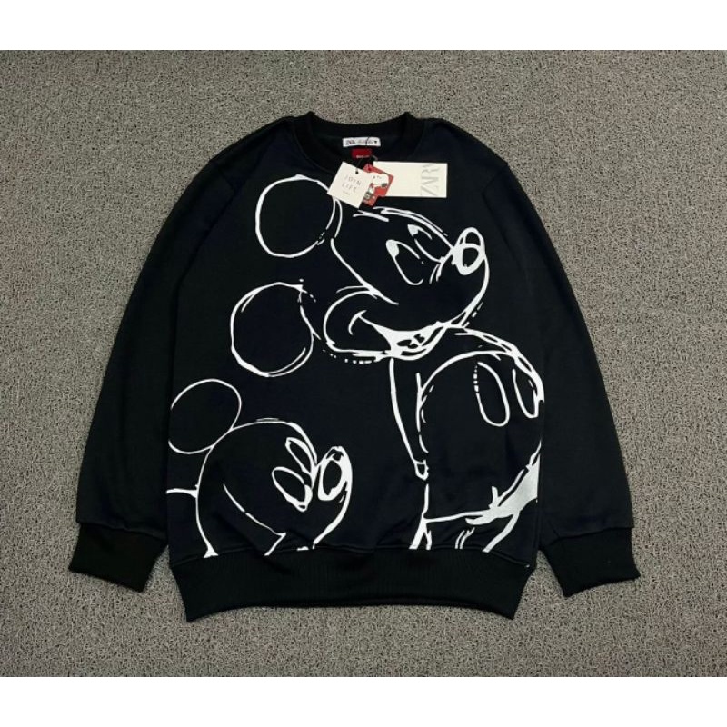 SWEATER CREWNECK Z4R4 X UNIQLO X MICKEY MOUSE DISNEY FULLTAG&amp; LEBEL PREMIUM