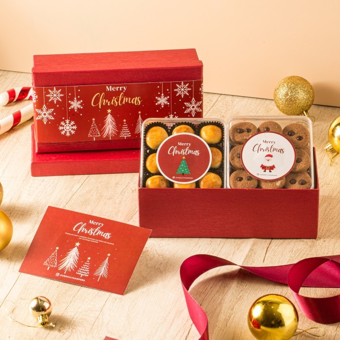 

(COD) Hampers Christmas / Christmas Hampers / Parsel Natal / New Year Hamper - Chocobal+Candle