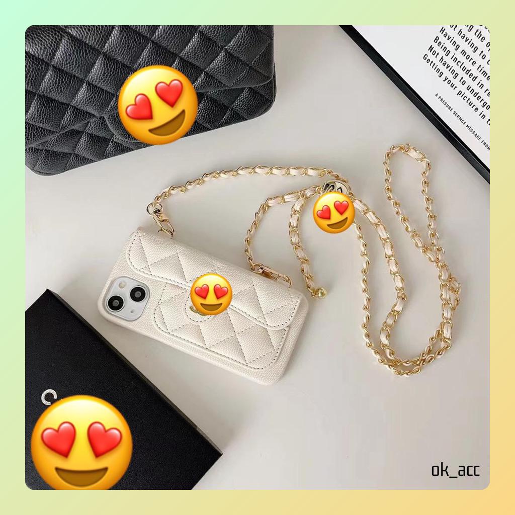 Casing Tali Chain Rantai cantik Korean FH27 For Iphone 12 13 14 Pro max Plus 14+ 14Plus