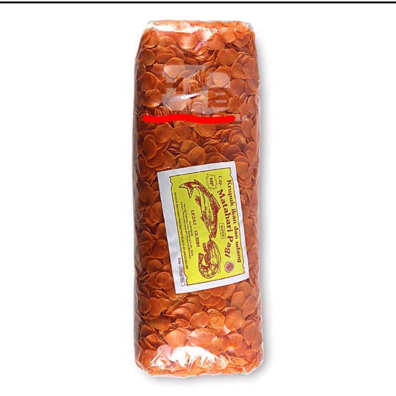 

Kerupuk Matahari Kemplang topping seblak