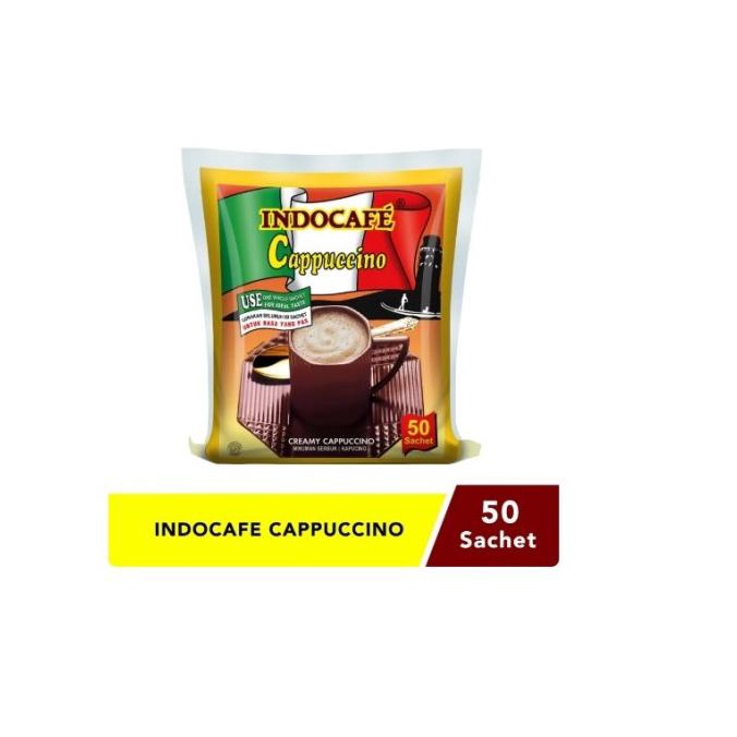 

Indocafe Cappuccino Kopi Instan Bag 25 Gr X 50 Sachet